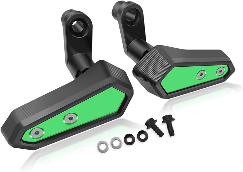 VORILES for NINJA500 Z500 SE Ninja 500 z500 se 2024 2025 Accessories Engine Anti-Fall Protection Cover Motorcycle Body Anti-Fall Block Side Cover Protection Frame Slider Impact Engine Drop pad (Green) - Image 2